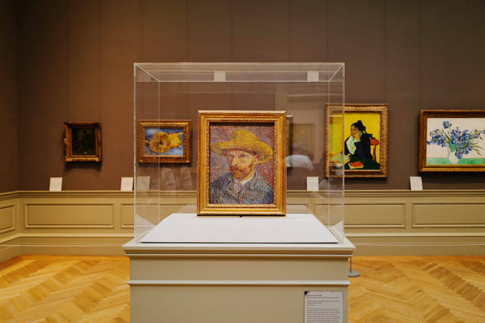 van gogh painting in an art gallery - how to invest money 2024